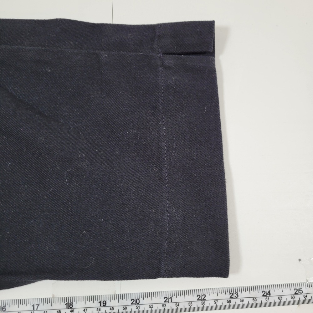 Eddie Bauer Crop Pants Womens 10 Navy Blue Excellent Cotton Twill Straight Leg - Picture 5 of 10